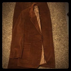 Vintage Sears brown corduroy suit Wes Anderson